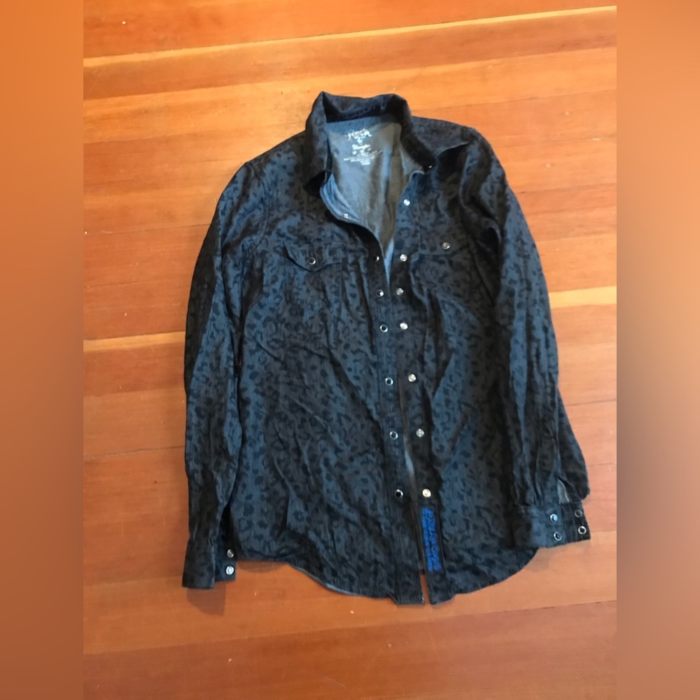 Wrangler Rock Long Live Cowboys Showman Shirt size M